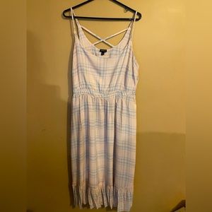 Torrid Midi Challis Shirred Dress. Size 1